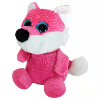 Игрушка мягкая лисенок 12*10*9см розовый мн17529с