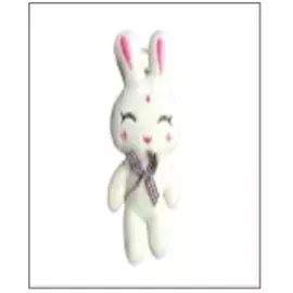 Игрушка мягкая магик тайм брелок с подвесом светлый кролик 15, 5*3, 5*7 см 88658