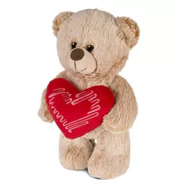 Игрушка мягкая макситойз мишка добряшка с сердцем 25 см mt-sut032100-25