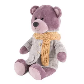 Игрушка мягкая макситойз мишка ронни в пальто 21 см в/к rm-r002-21