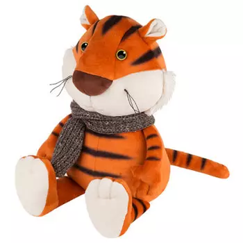 Игрушка мягкая макситойз тигруша в вязаном шарфе 20 см mt-mrt022108-20