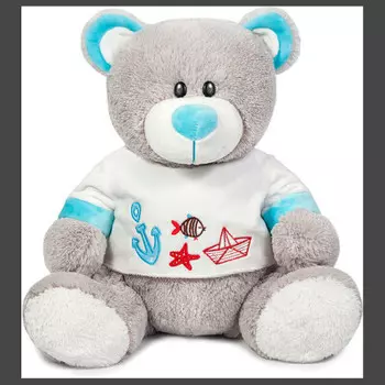 Игрушка мягкая Maxitoys медведь морячок в футболке 23см mt-sut061703-23