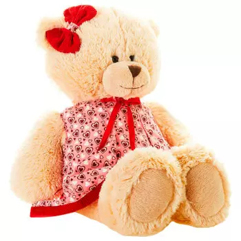 Игрушка мягкая Maxitoys Мишка лина в платье 25см ts-a6799-32g