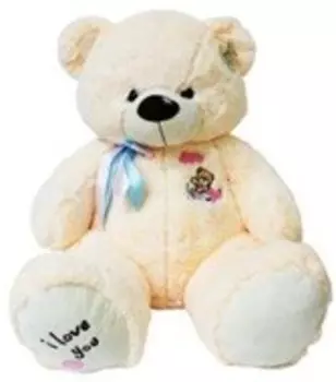 Игрушка мягкая медведь 60 см надпись на лапе 505