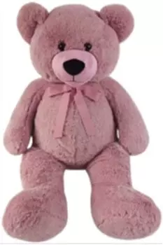 Игрушка мягкая медведь с бантом 100*67*40 см пудрово-розовый вн4697