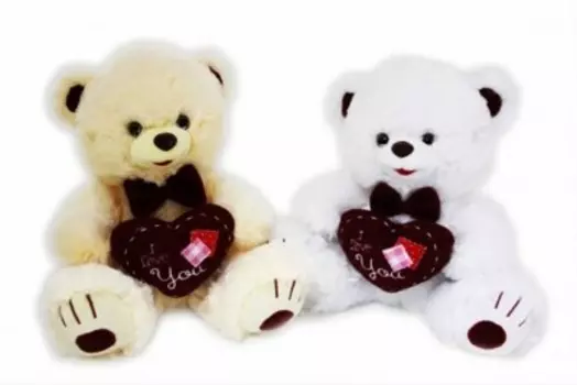 Игрушка мягкая медведь с сердцем 1-3882-48 ск