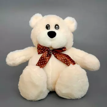 Игрушка мягкая Мишка Барон 28см белый ч03191