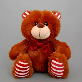 Игрушка мягкая Мишка Чарли 19см темно-коричневый ч03184