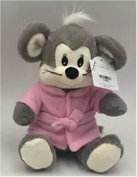 Игрушка мягкая мышка в халате 22см розовый 164683/3а