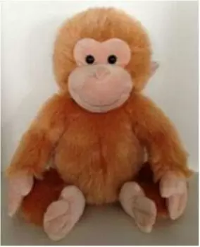 Игрушка мягкая обезьянка 40см оранж м1425640