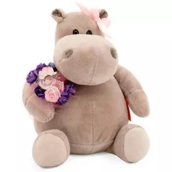 Игрушка мягкая оранж тойс бегемот волшебный вечер 15 см mc1997-155/15