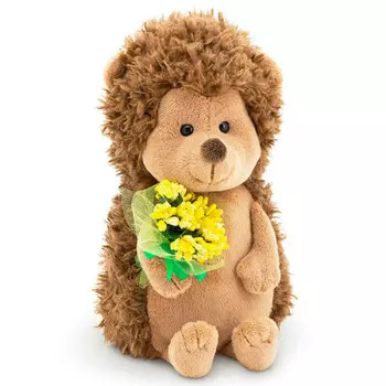 Игрушка мягкая оранж тойс ёжик колюнчик солнечный букет 20 см 367