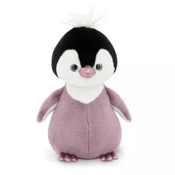 Игрушка мягкая пушистик пингвиненок сиреневый 60 см