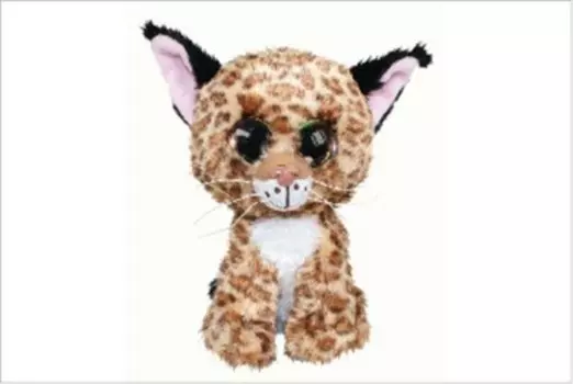 Игрушка мягкая рысёнок линкс коричневый 15 см