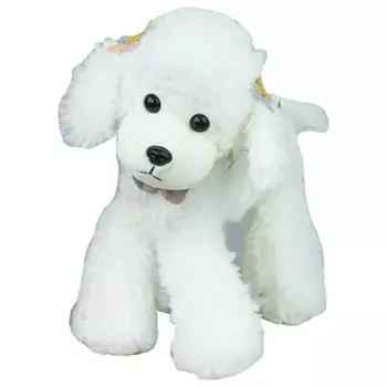 Игрушка мягкая собака пудель 30 см белый