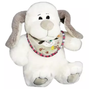 Игрушка мягкая собака снежок 22 см