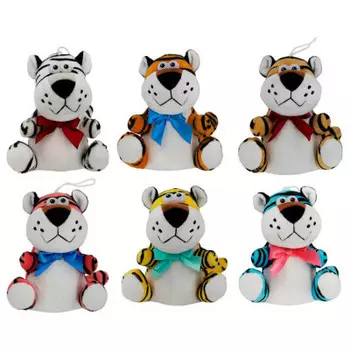 Игрушка мягкая там-там тигр с бантиком 11 х8х13 см leo20-1011 a-f