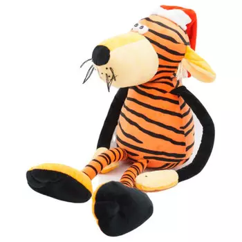 Игрушка мягкая тигр клафути младший в новогоднем колпаке 23/45 см 08583 a22