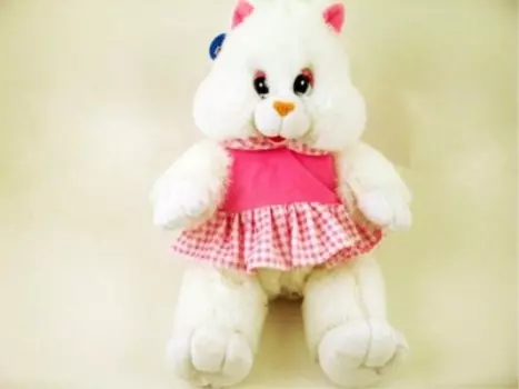 Игрушка мягкая той энд джой кошечка в платьице музыкальная 15510 ск