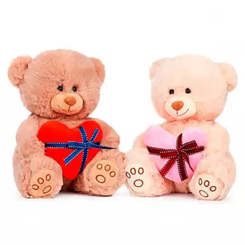 Игрушка мягкая той энд джой медведь с сердцем 25см в ассортименте 6-0078-25
