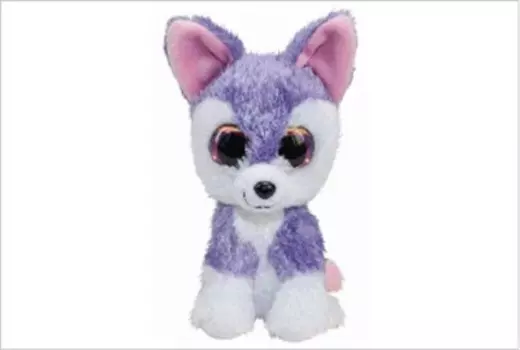 Игрушка мягкая волк сузи фиолетовый 24 см