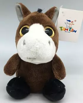 Игрушка мягкая жеребенок 13*10*9см мн16013к