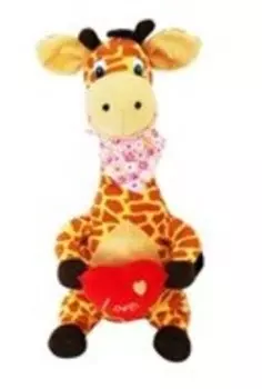 Игрушка мягкая жираф с сердцем 40см tpjr0186