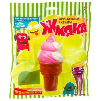Игрушка развивающая Bondibon Сквиш Жмяка: вафельный стаканчик ВВ3611
