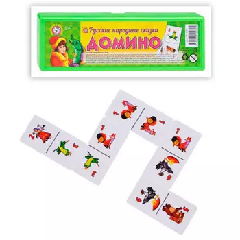 Игрушка развивающая домино русские народные сказки ин-0279