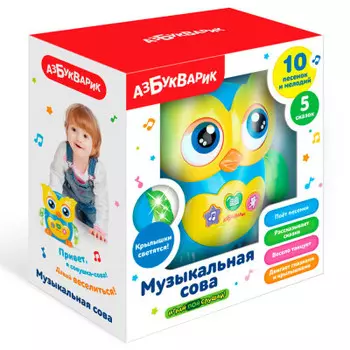 Игрушка развивающая музыкальная сова
