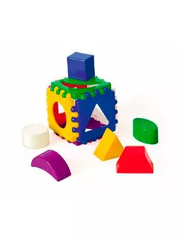 Игрушка развивающая рыжий кот куб логический маленький и-3928