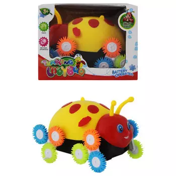 Игрушка развивающая животное-перевертыш божья коровка 12.2х10.5х9см на батарейках 3307