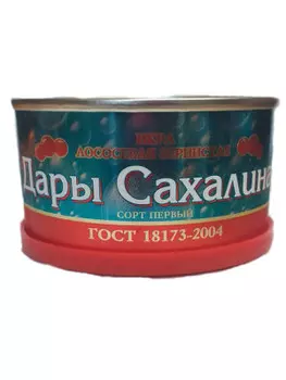 Икра лососевая дары сахалина гост 130г ж/б