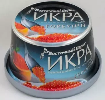 Икра лососевая горбуши ж/б 240 г восточный берег