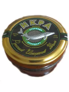 Икра стерляди зернистая 50г ст/б