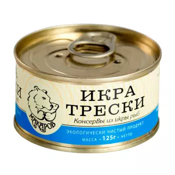 Икра трески 125г макаров