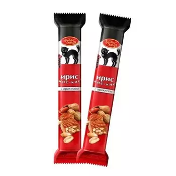 Ирис кис-кис с молочным вкусом и арахисом красный октябрь