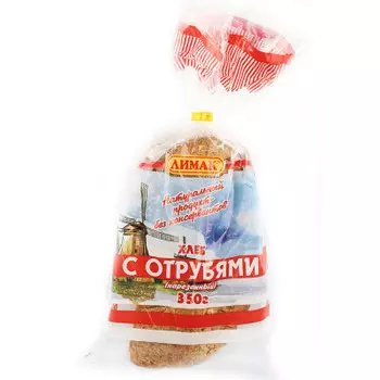 Изделие хлебобулочное хлеб с отрубями нарезанный 350г Лимак