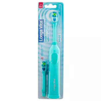Электрическая зубная щетка лонга вита для взрослых 2 насадки