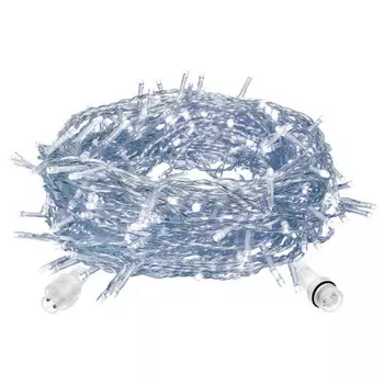 Электрогирлянда-конструктор Vegas бахрома 72 холодных ламп 18 нитей прозрачный провод 3*0,6м 55007