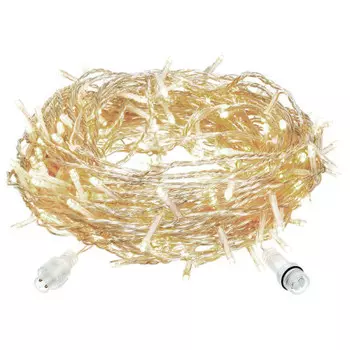 Электрогирлянда-конструктор Vegas занавес 96 теплых ламп 6 нитей прозрачный провод 24v 55023