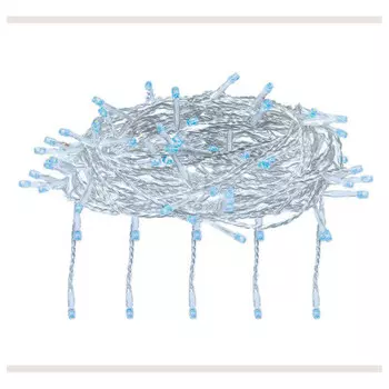 Электрогирлянда Vegas занавес 156 холодных ламп 12 нитей контроллер 8 режимов 1,5*1,5м 55078