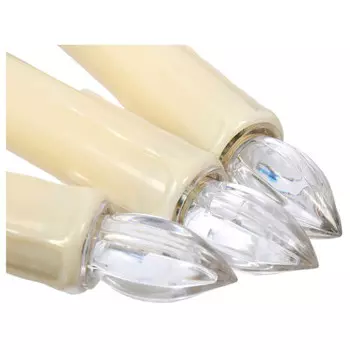 Электрогирлянда вегас свечи на прищепках 6 теплых led ламп зеленый провод 1,5м 55127