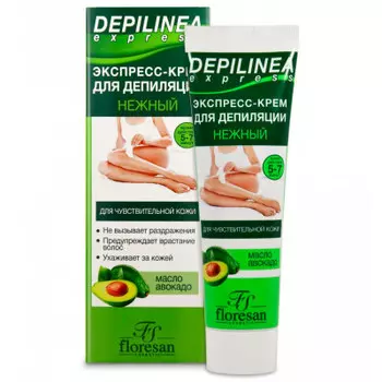 Экспресс-крем для депиляции флоресан 100 мл мягкое удаление волос