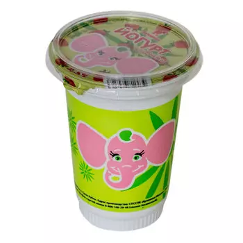 Йогурт 350г 2,5% клубника стакан кузминки- молоко