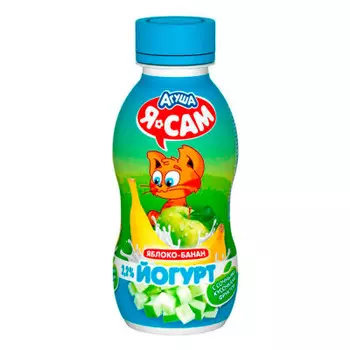 Йогурт Агуша я сам яблоко-банан 200г 2,2%