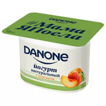 Йогурт Danone персик 110г 2,9%