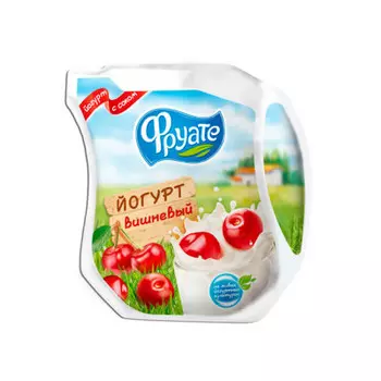 Йогурт фруате 450 г 1, 5% питьевой с соком вишни кувшин