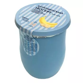 Йогурт коломенский 450 г 3, 4-4% банан керамика
