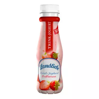 Йогурт ландлибе 290г 1,5% клубника питьевой пл/бут